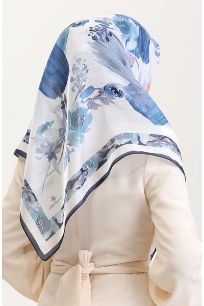 sefamerve Kehribar Eşarp 70280-01 İndigo