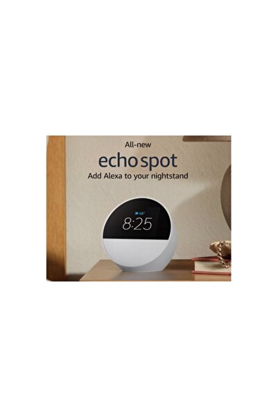 Amazon Echo Spot 2024, Display 2.83", Wi-Fi, Bluetooth, White