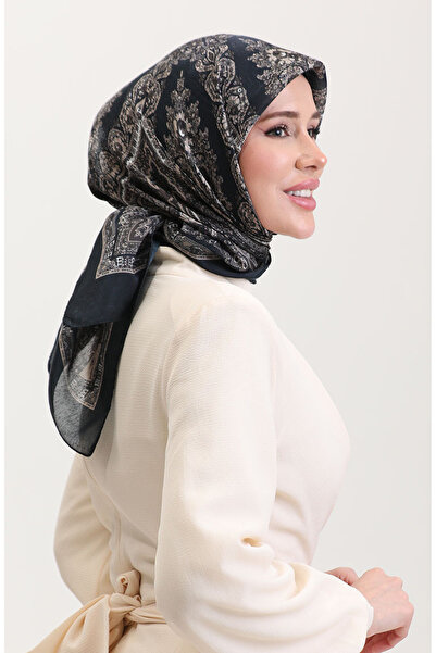 sefamerve Ethnic Κεχριμπάρι Κασκόλ 70279-03 Σμαραγδένιο Πράσινο