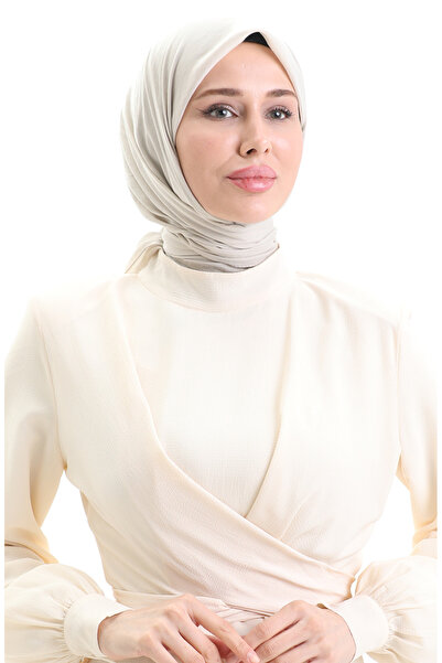 sefamerve Eșarfă moale din bumbac 70282-29 Light Stone