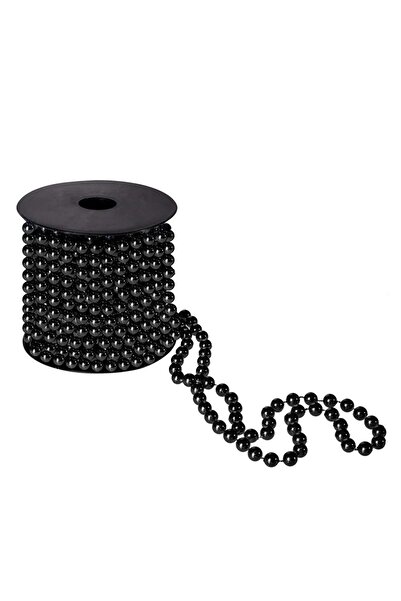 OEM Ghirlanda de margele pentru bradul de Craciun, 10 metri, neagra