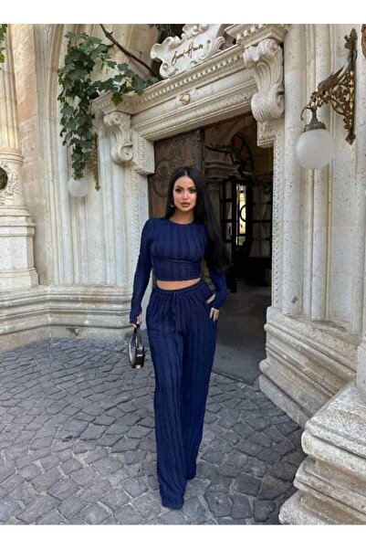 cemo Ribbed Reverse Stitch Double Set