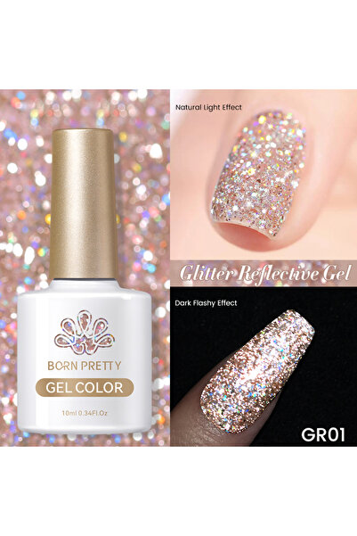 Born Pretty Reflective Glitter/Işıltılı Yansımalı Kalıcı Oje(GR01)-10ml