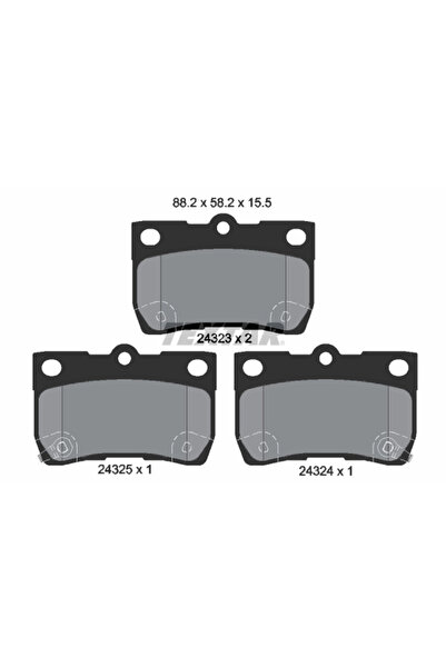 TEXTAR Set Placute Frana Frana Disc Lexus Gs/Is 2/Is C Toyota Crown/Mark 10 1...