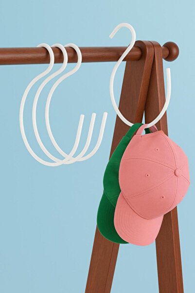 VENON 1 buc. Umeraș pentru pălărie ALB Umeraș pentru șal Umeraș pentru eșarfă...