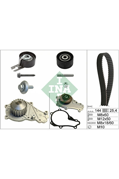 FAG Set Pompa Apa + Curea Dintata Citroen C1/C2/C3 1 Ford Fiesta 5/Fiesta 6/F...