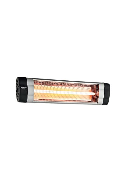 Hausberg Electric infrared radiator HB-8551AL, 2500W, 1 quartz tube, adjustable with thermostat, IP34, Aluminum