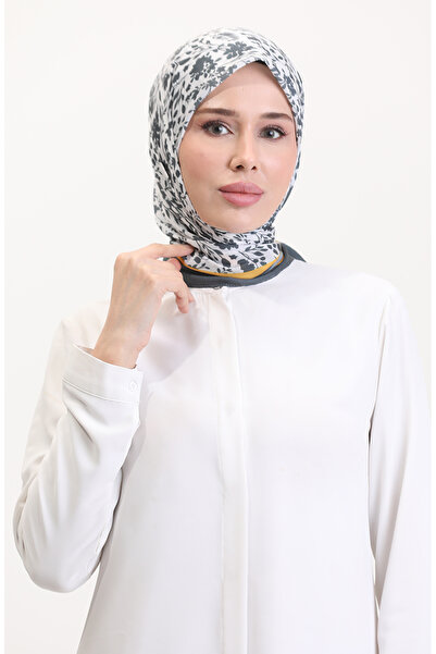 sefamerve Μαλακό κασκόλ με σχέδιο 70261-01 Καπνιστό κίτρινο