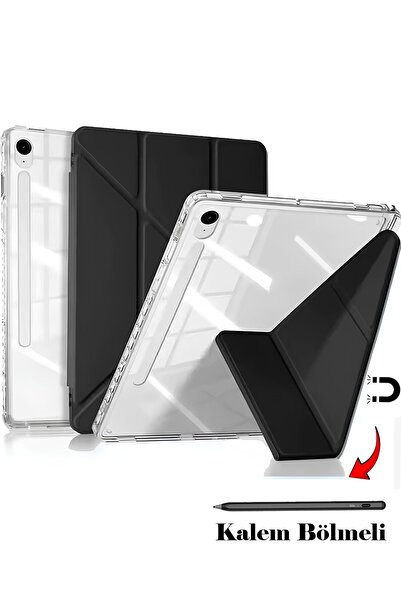 Nezih Case Samsung Tab S10 FE Plus 13,1 inch Uyumlu Kalem Bölmeli Arka Bölümü...
