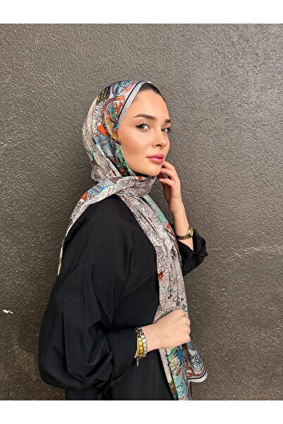 sem oyuncak Luxury Voile Silk Shawl Hijab Foulard Scarf Shawl Ethnic Pattern 70 X 180 cm