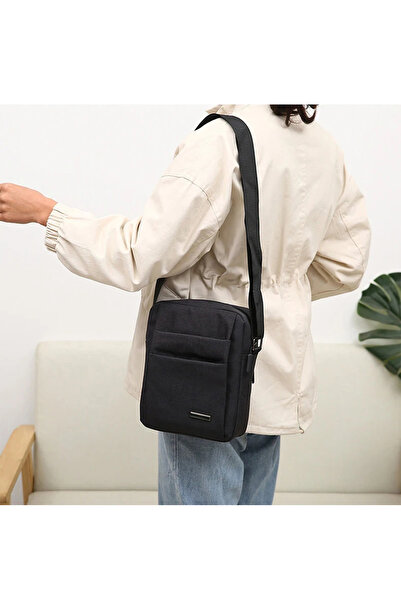 dalimag Unisex crossbody bag with 5 compartments, 12 liters, adjustable strap and inner pocket,