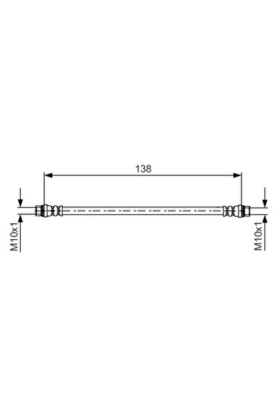 Bosch Furtun Frana Renault Megane 3/Megane Cc/Scenic 3