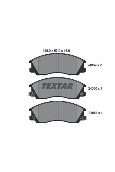 TEXTAR Set Placute Frana Frana Disc Hyundai Terracan Hyundai (Huatai) Terracan
