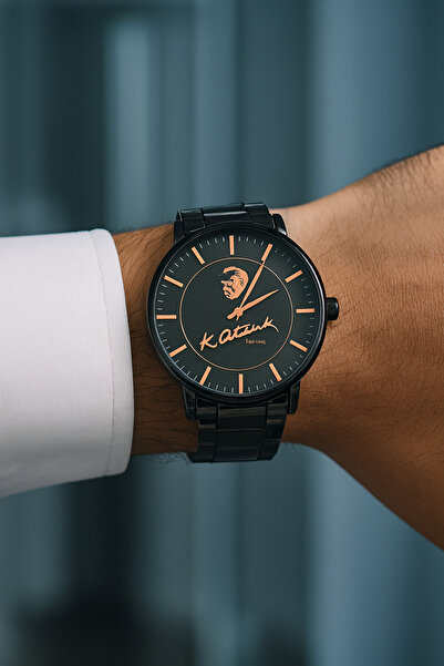 G Sport POLO ساعة يد رجالية معدنية من مصطفى كمال أتاتورك (خاص بـ 10 نوفمبر)