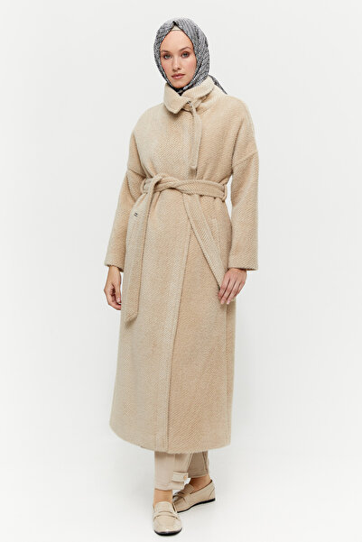 Setrms Mendil Yakalı Düğmeli Manto