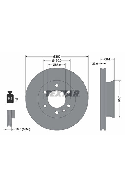 Krieger Дискови спирачки Mercedes-Benz Sprinter 3.5-T автобус/Sprinter 3.5-T ...