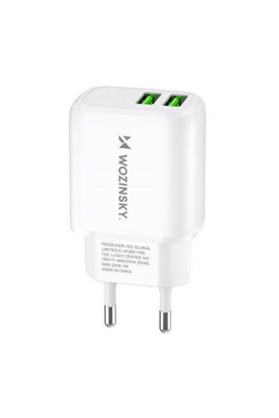 Other Încărcător de perete 100-240 V 30 W 2,4 A 2x USB-A alb