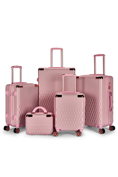 LİMRA 5-piece hard-sided luggage set with wheels, 28-24-20-16-12 inches in size