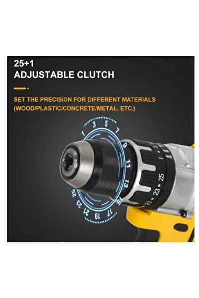 OEM Mașină de găurit și înșurubat cu percuție, șurubelniță fără fir, 30 de accesorii, 2 baterii, 48