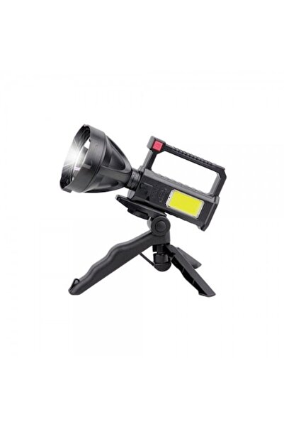 MRKT Lanterna LED cu trepied L832, reincarcabila, USB, 100W, Negru