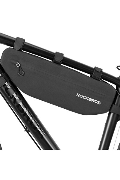 Other Geantă impermeabilă pentru bicicletă cu fixare cu velcro, 3 litri, negru