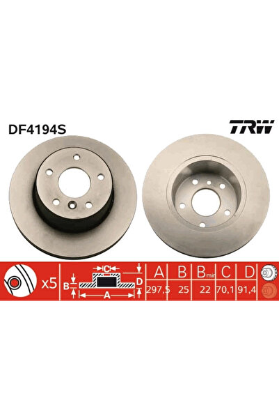 TRW Disc Frana Land Rover Discovery 2