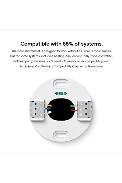 Google Nest Thermostat - Smart Thermostat for Home - Programmable Wifi Thermostat - Sand