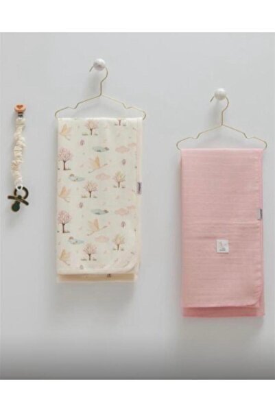 ByBest Beauty طقم بطانية من قماش الموسلين والقطن الممشط من كاراميل مكون من 3 قطع