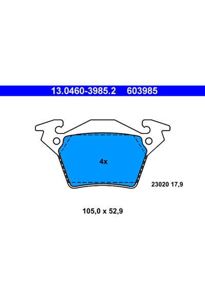 Ate Set Placute Frana Frana Disc Mercedes-Benz 5-Class/Vito Bus/Vito Caroseri...