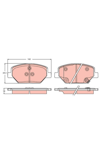 TRW Set Placute Frana Frana Disc Opel Insignia B Country Tourer/Insignia B Grand