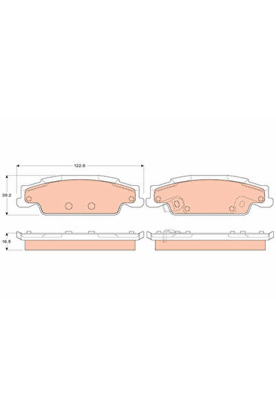 TRW Set Placute Frana Frana Disc Cadillac Cts/Sts Cadillac (Sgm) Sls