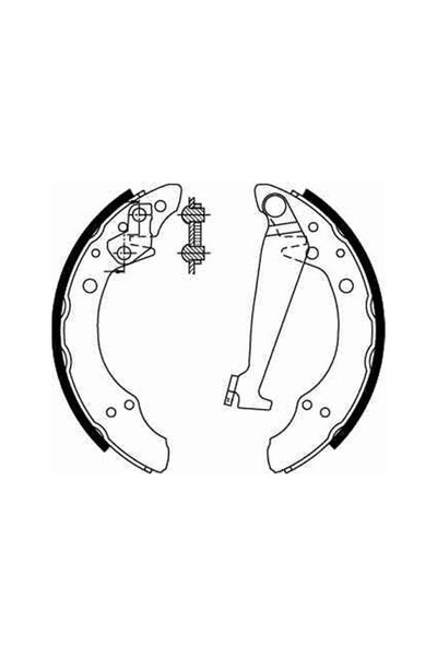 TRW Комплект спирачни челюсти Audi 100 C3/100 C4 Limousine/80 B3 Limousine Se...