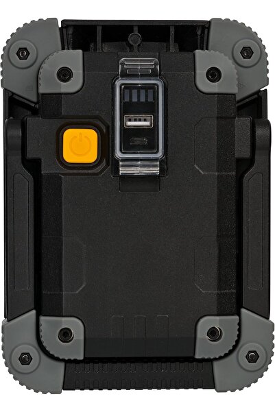 Brennenstuhl 1173080 10W IP54 USB Metal Rechargeable LED Spotlight, Black