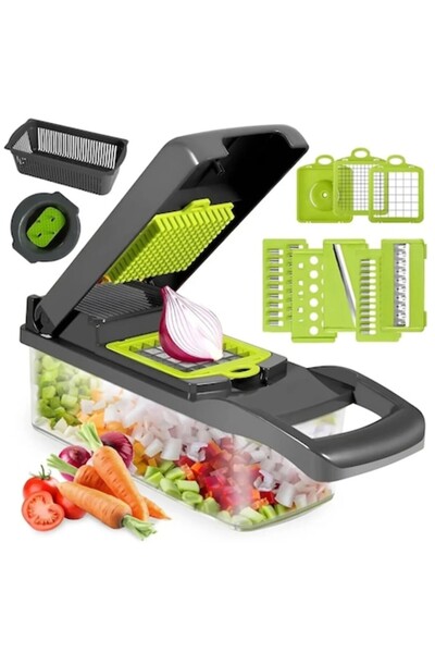 Generic Răzătoare orizontală multifuncțională 14 în 1 pentru legume și fructe