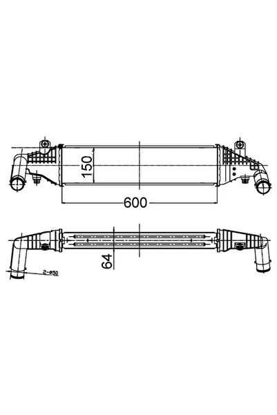 MAHLE Intercooler Compresor Mazda 3