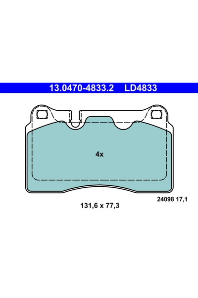 Ate Set Placute Frana Frana Disc Cupra Ateca/Formentor/Leon Seat Leon