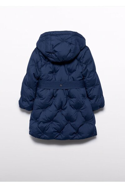 Abel & Lula Abel&Lula Girls' Long Coat - Navy Blue