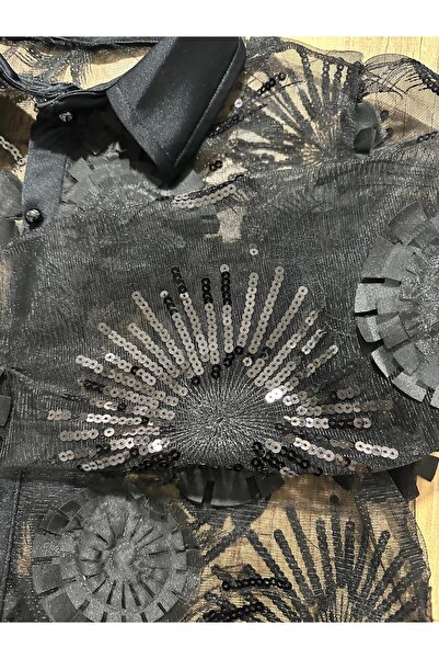 Cherry Lane 3D прозрачна тюлена блуза с флорални мотиви