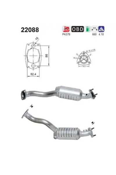 As Catalizator Honda Jazz 2