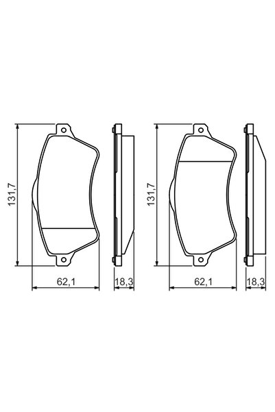 Bosch Set Placute Frana Frana Disc Land Rover Freelander 1