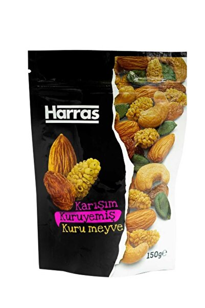 Harras Yerli Premium Lüks Karışık Kuruyemiş Kuru Meyve 4 Adet X 150 gr