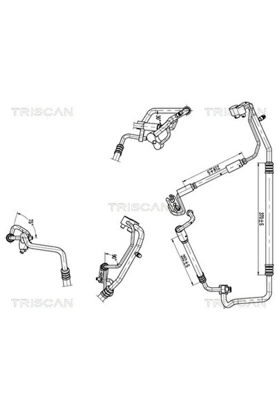 TRISCAN Conducta Presiune Variabila Aer Conditionat Opel Corsa D