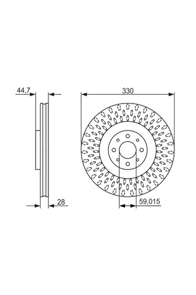 Bosch Disc Frana Lancia Delta 3