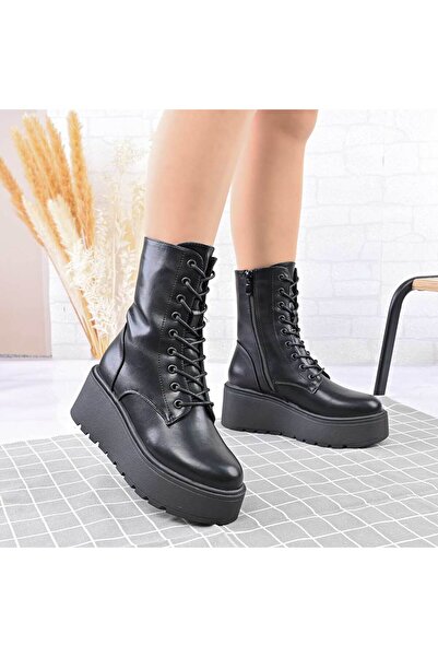 Tmall Ghete de damă, din piele ecologică cu interior moale, GD1115, negre