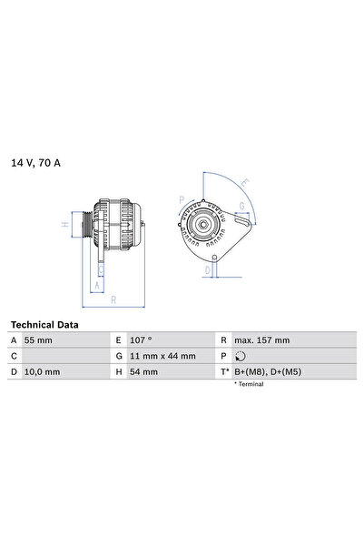 Bosch Generator / Alternator Fiat Doblo Autoutilitara/Limuzina Spatioasa/Doblo
