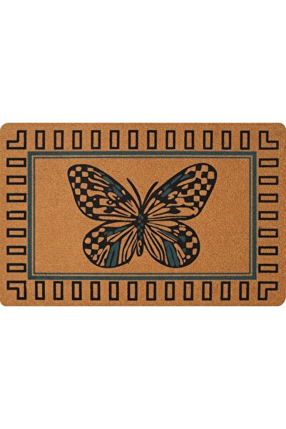 KARMAT Kelebek Desenli, Modern Dayanıklı Uzun Ömürlü Dış Kapı Önü Paspası, Paspas, desenli paspas