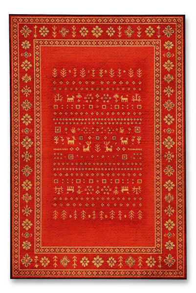 Rugs Modern Halı MOSSO Παραδοσιακό Μοτίβο με Υφαντό Σχέδιο Βάσης Vintage Διακ...