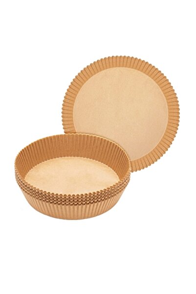 OEM Set 100 baking papers for Air Fryer, 20x20x4.5cm, Round, Brown