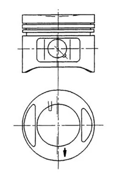 Kolbenschmidt Piston Autobianchi Y10 Fiat Cinquecento/Panda/Punto 1989-2010