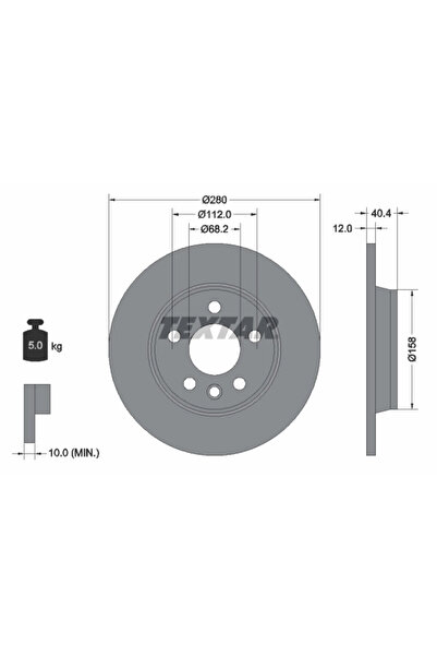 Krieger Disc Frana Vw California T4 Camper/Kombi T2 Bus/Kombi T2 Caroserie